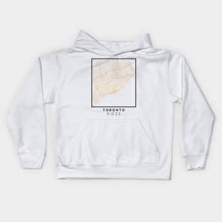 TORONTO CANADA CITY STREET MAP ART Kids Hoodie